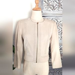 White house black market petite leather  Jacket